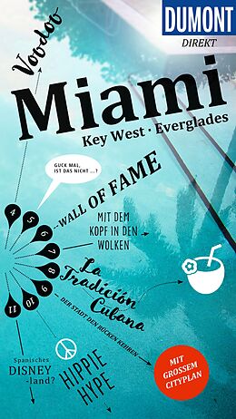 Kartonierter Einband DuMont direkt Reiseführer Miami, Key West, Everglades von Steffi Kordy, Sebastian Moll