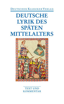 Kartonierter Einband (Kt) Deutsche Lyrik des späten Mittelalters von 