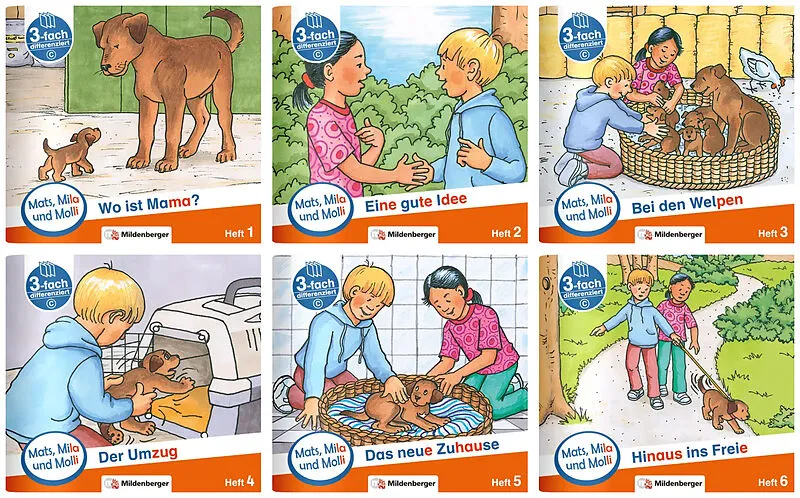 Paket  Mats, Mila und Molli  Heft 16, Schwierigkeitsstufe C
