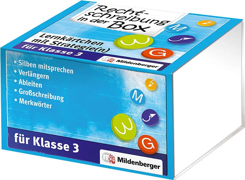 Rechtschreibung in der Box  Lernkärtchen mit Strategie(n), Klasse 3