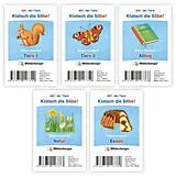 ABC der Tiere 1 Neubearbeitung - Klatsch die Silbe! Kartenspiel-5er-Set Spiel