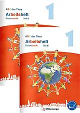 Kartonierter Einband (Kt) ABC der Tiere 1 Neubearbeitung  Arbeitsheft Druckschrift, Teil A und B von Klaus Kuhn, Mareike Hahn, Kerstin Mrowka-Nienstedt