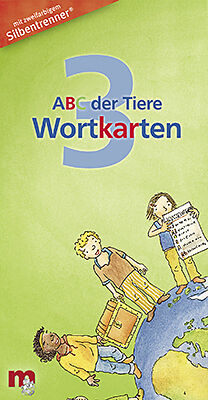 Textkarten / Symbolkarten ABC der Tiere 3 - Wortkarten in 5-Fächer-Lernbox von Mildenberger Verlag GmbH