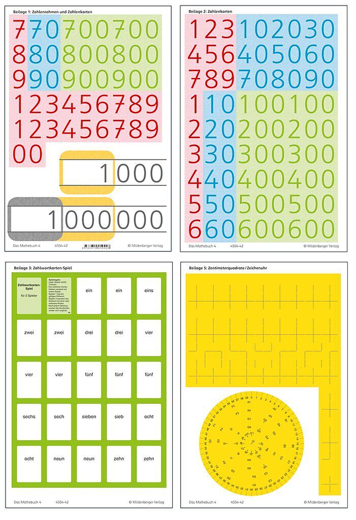 Das Mathebuch 4  Arbeitsbeilagen (identisch mit 978-3-619-45472-3)