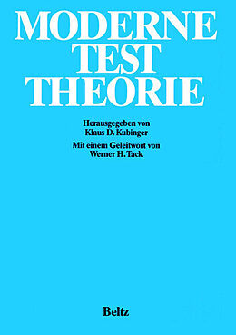 Kartonierter Einband Moderne Testtheorie von 