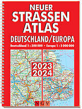 Kartonierter Einband Neuer Straßenatlas Deutschland/Europa 2023/2024 von 