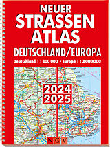 Kartonierter Einband Neuer Straßenatlas Deutschland/Europa 2024/2025 von 