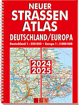 Kartonierter Einband Neuer Straßenatlas Deutschland/Europa 2024/2025 von 