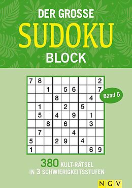 Kartonierter Einband Der große Sudokublock Band 5 von 