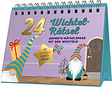 Fester Einband 24 Wichtel-Rätsel I Der besondere Adventskalender zum Aufstellen von Philip Kiefer