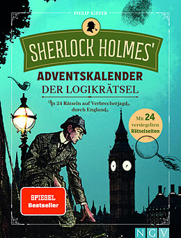 Kartonierter Einband Sherlock Holmes' Adventskalender der Logikrätsel von Philip Kiefer