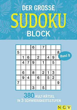 Kartonierter Einband Der große Sudoku-Block Band 8 von 