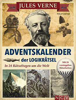 Kartonierter Einband Jules Verne Adventskalender der Logikrätsel von Philip Kiefer