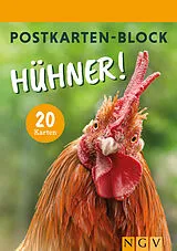 Kartonierter Einband Postkartenblock Hühner von 