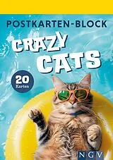Kartonierter Einband Postkartenblock Crazy Cats von