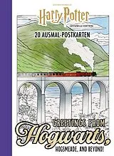 Kartonierter Einband Harry Potter 20 Ausmal-Postkarten: Greetings from Hogwarts, Hogsmeade, and beyond! von 