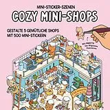 Kartonierter Einband Mini-Sticker-Szenen - Cozy Mini-Shops I 3D-Sticker von