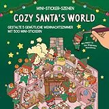 Kartonierter Einband (Kt) Mini-Sticker-Szenen  Cozy Santas World I 3D-Sticker von 