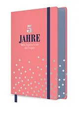 Fester Einband 5 Jahre - Mein Tagebuch mit 365 Fragen (rosa mit Polka-Dots) von Esther Neuberg