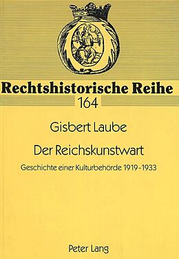 Kartonierter Einband Der Reichskunstwart von Gisbert Laube