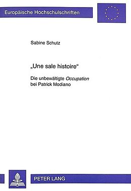 Kartonierter Einband «Une sale histoire» von Sabine Schutz
