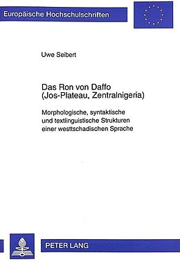 Kartonierter Einband Das Ron von Daffo (Jos-Plateau, Zentralnigeria) von Uwe Seibert