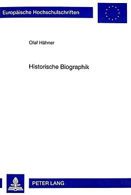 Kartonierter Einband Historische Biographik von Olaf Hähner