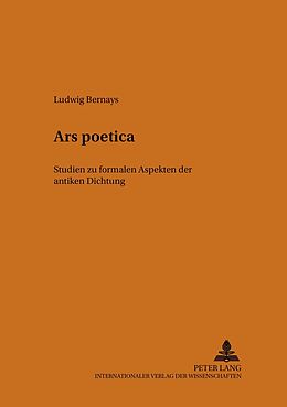 Kartonierter Einband Ars poetica von Ludwig Bernays