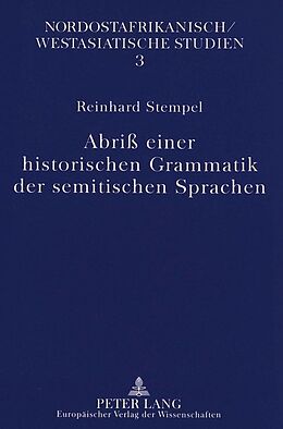 Kartonierter Einband Abriß einer historischen Grammatik der semitischen Sprachen von Reinhard Stempel
