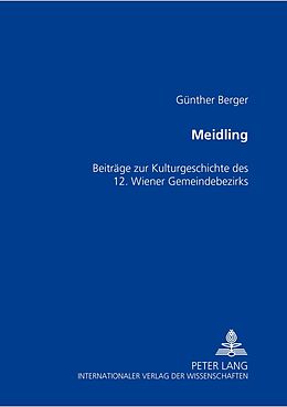 Kartonierter Einband Meidling von Günther Berger