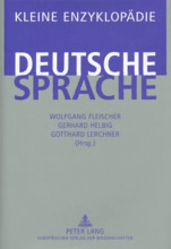Kleine Enzyklopädie  Deutsche Sprache