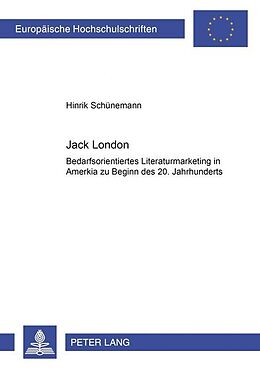Kartonierter Einband Jack London von Hinrik Schünemann