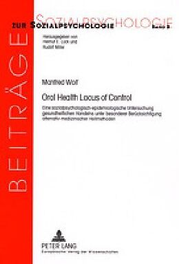 Kartonierter Einband Oral Health Locus of Control von Manfred Wolf