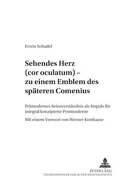 Kartonierter Einband «Sehendes Herz» (cor oculatum)  zu einem Emblem des späten Comenius von Erwin Schadel