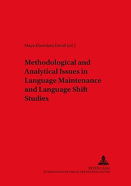 Couverture cartonnée Methodological and Analytical Issues in Language Maintenance and Language Shift Studies de 