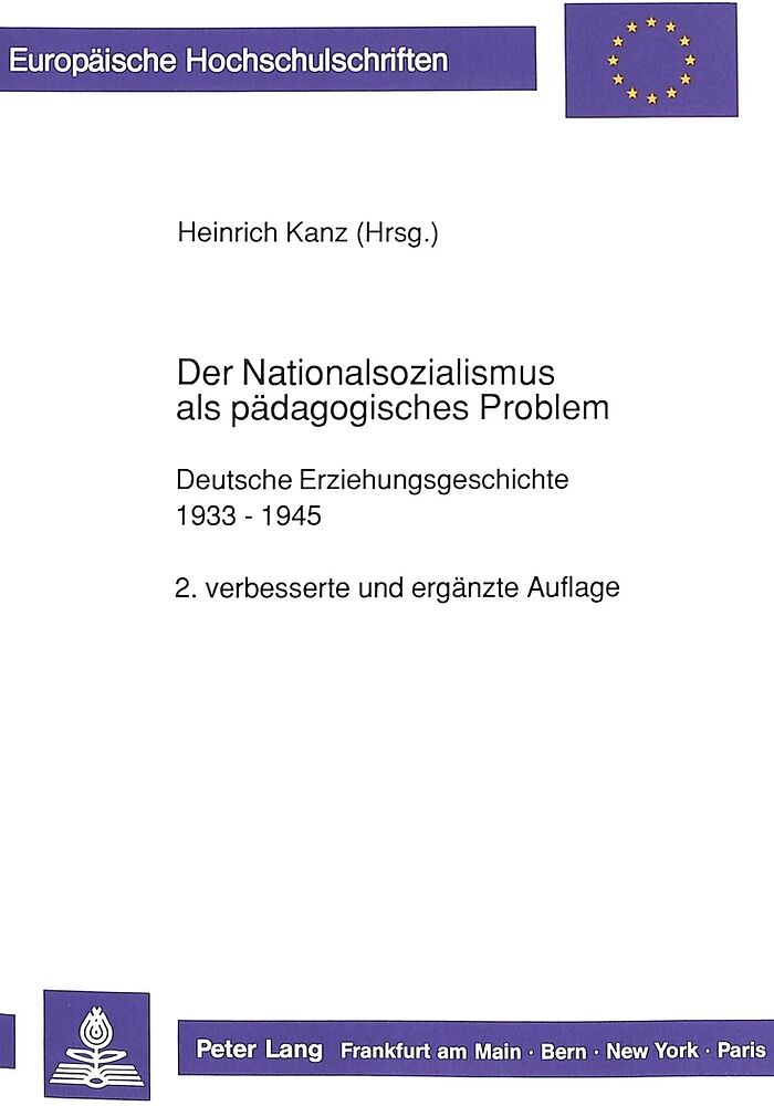 Der Nationalsozialismus als pädagogisches Problem