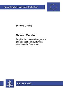 Kartonierter Einband «Naming Gender» von Susanne Oelkers