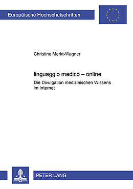 Kartonierter Einband «linguaggio medico  online» von Christine Merkt-Wagner