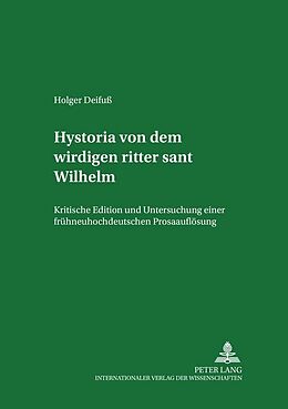 Kartonierter Einband «Hystoria von dem wirdigen ritter sant Wilhelm» von Holger Deifuß