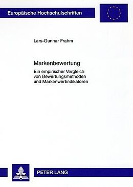 Kartonierter Einband Markenbewertung von Lars-Gunnar Frahm