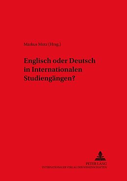 Kartonierter Einband Englisch oder Deutsch in Internationalen Studiengängen? von 