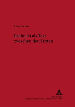 Kartonierter Einband Psalm 24 als Text zwischen den Texten von Jerzy Seremak SJ