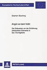 Kartonierter Einband Angst vor dem Volk! von Stephan Büsching