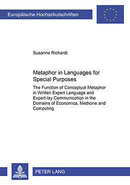 Kartonierter Einband Metaphor in Languages for Special Purposes von Susanne Richardt