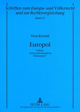 Kartonierter Einband Europol von Vera Korrell