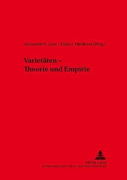 Kartonierter Einband Varietäten  Theorie und Empirie von 