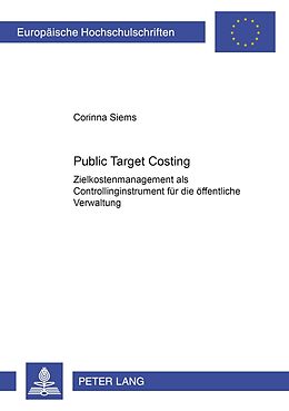 Kartonierter Einband Public Target Costing von Corinna Siems