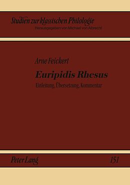 Kartonierter Einband «Euripidis Rhesus» von Arne Feickert