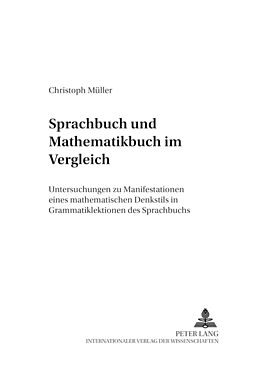 Kartonierter Einband Sprachbuch und Mathematikbuch im Vergleich von Christoph Müller
