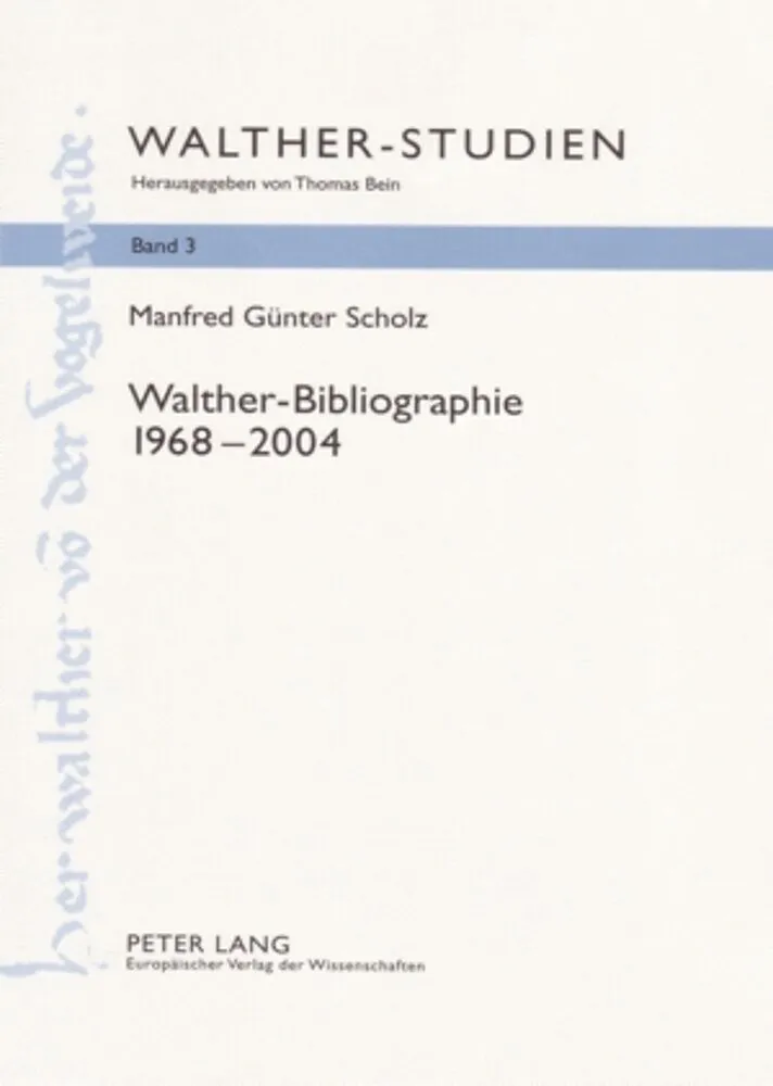 Walther-Bibliographie. 1968  2004